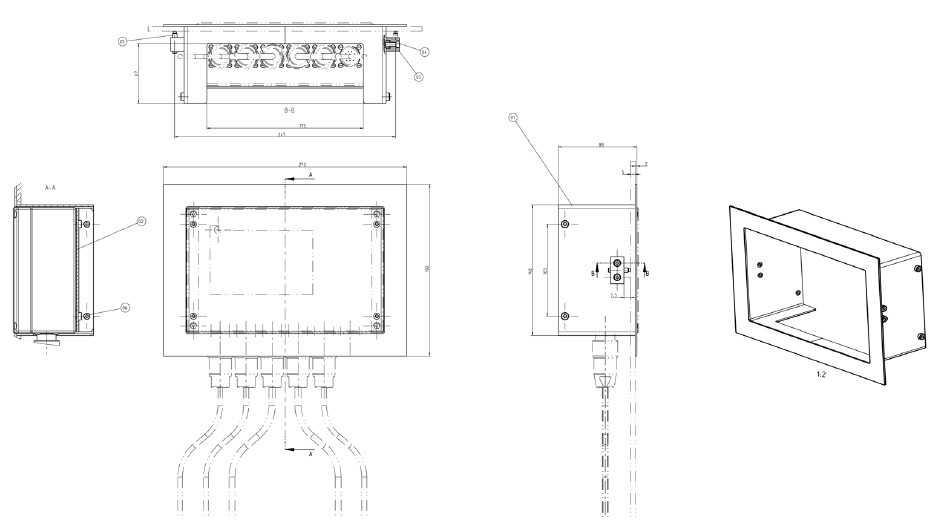 Fig. 1.6 Dimensioned drawing