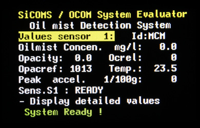 Values sensor 1