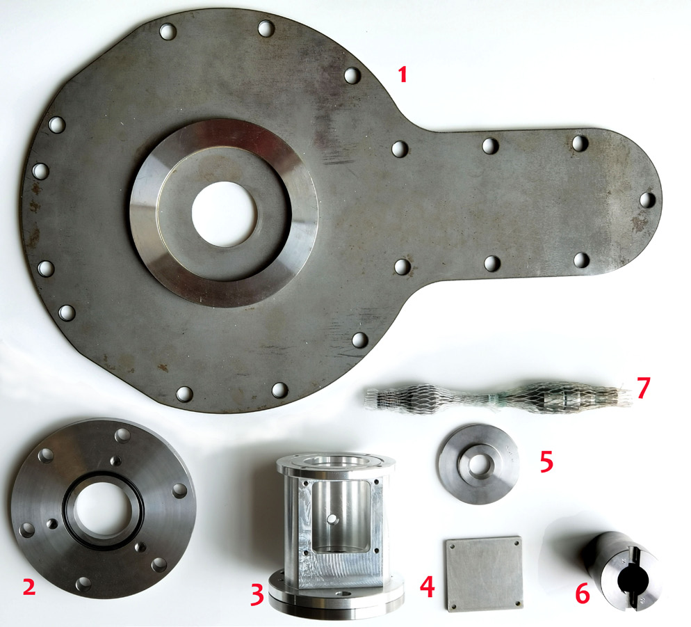 Fig. 1.3 Mechanical Parts and assembled cable