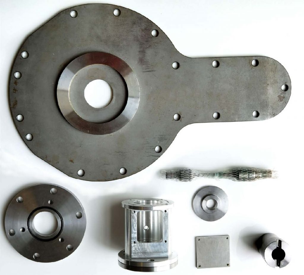 Fig. 3.4 Mechanical parts and assembled cable
