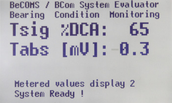 System measured values 2