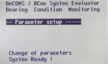 Parameter setup