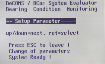 Setup Parameter
