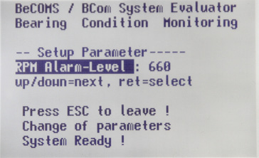 RPM Alarm-Level