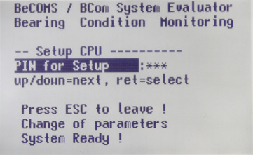 PIN for Setup